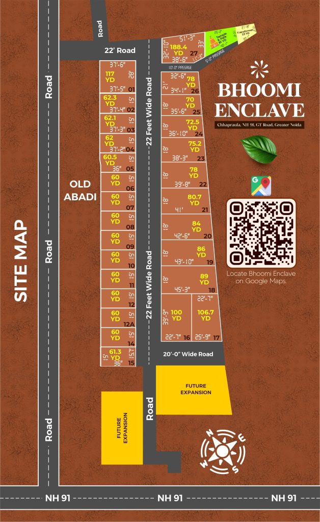 Bhoomi Enclave Site Map Vertical